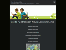 Tablet Screenshot of neurocentrumclinic.org